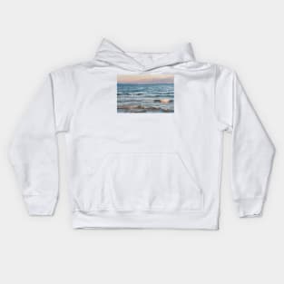 Sunset Waves and Mountains Kids Hoodie